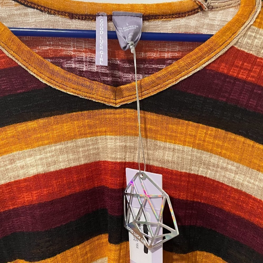 Good Luck Girl Striped Tee - Picture 3 of 4